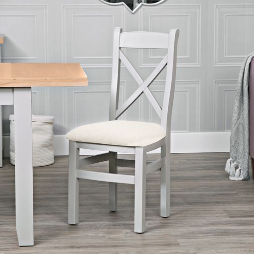 EA Crossback Dining Chair With Fabric Seat