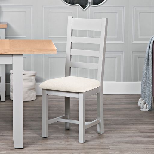 EA Ladder Dining Chair With Fabric Seat