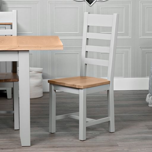 EA Ladder Dining Chair With Wooden Seat