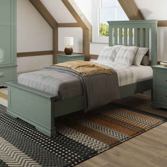 SW Cactus Green Single Bed Frame