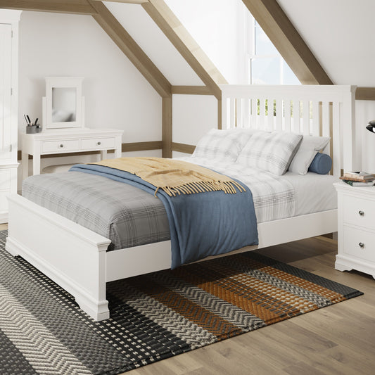 SW White Double Bed Frame