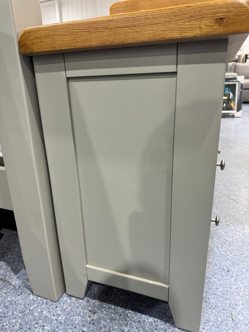 Chatsworth 3 Drawer Bedside GREY