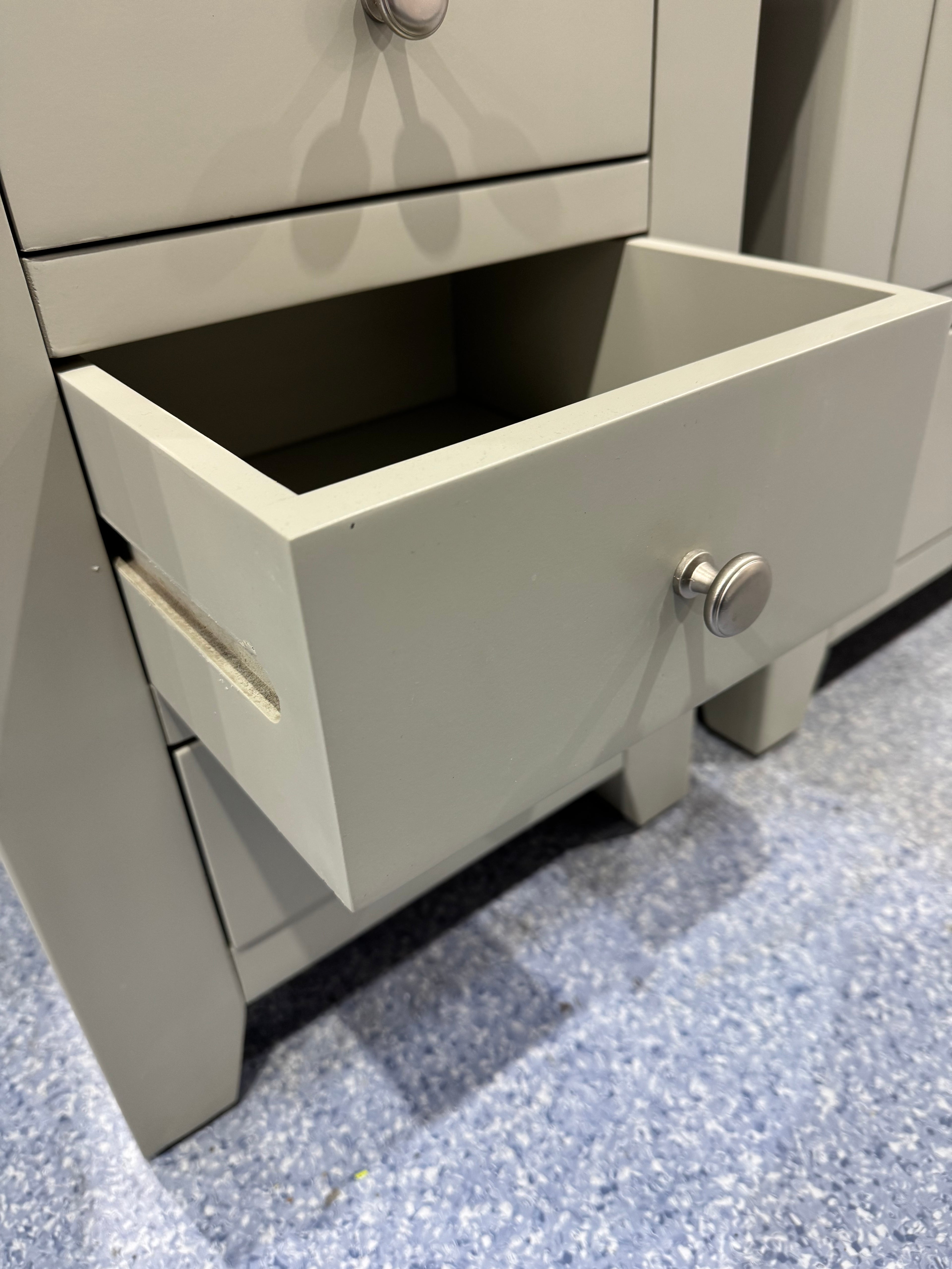 Chatsworth 3 Drawer Bedside GREY