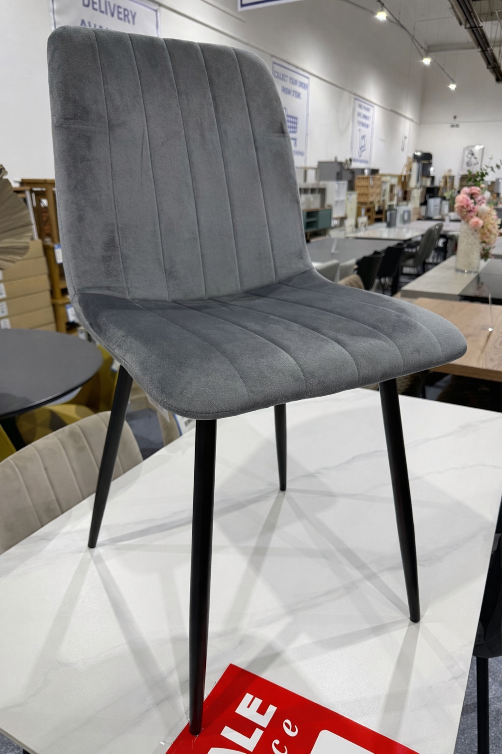 Pair Aires Dining Chair GREY