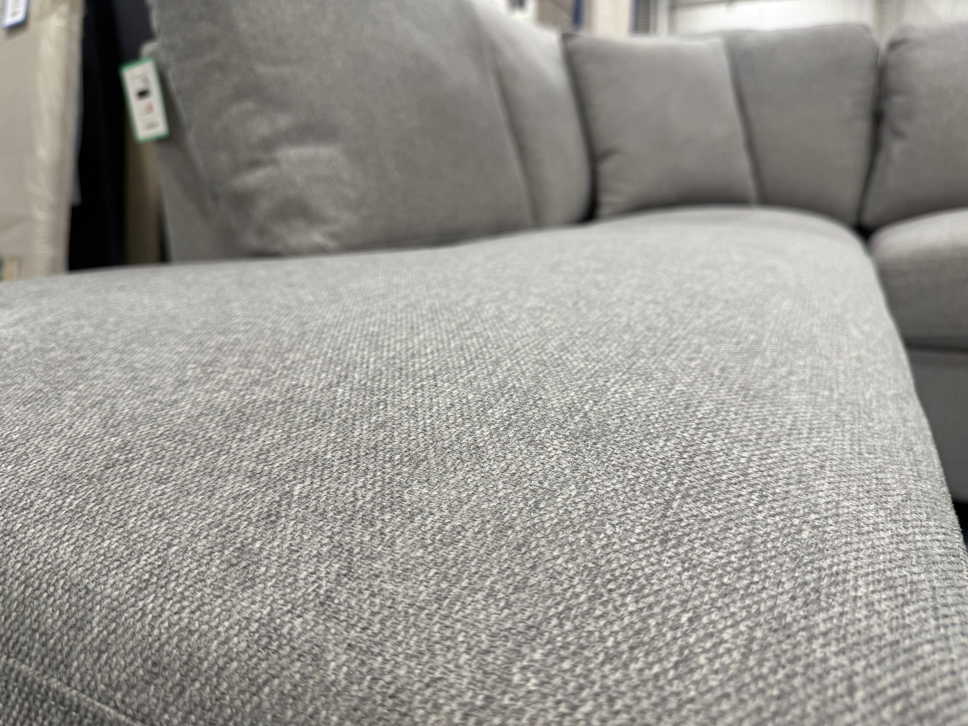 Nimbus Grey Corner Sofa & Footstool
