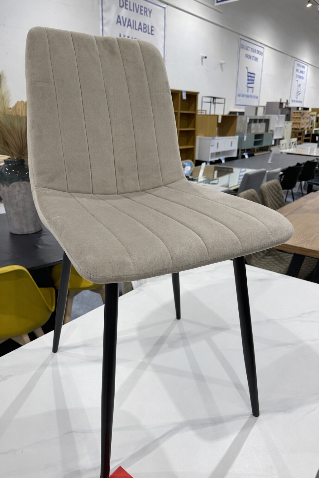 Pair Aires Dining Chairs BEIGE