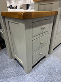 Chatsworth 3 Drawer Bedside GREY