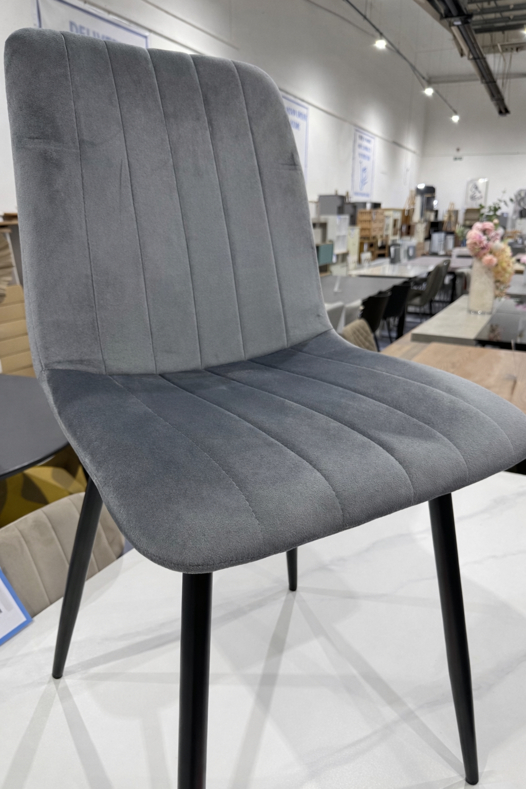 Pair Aires Dining Chair GREY