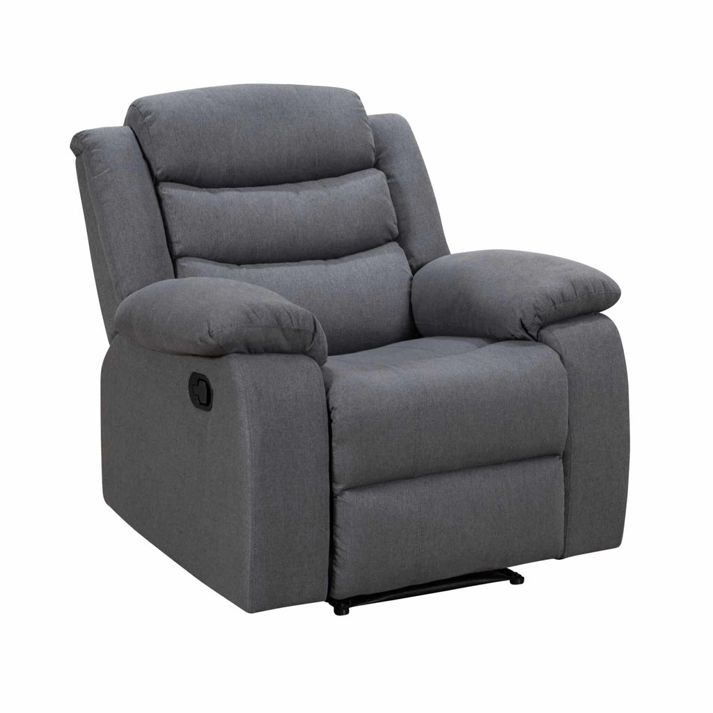 Turin Reclining Armchair DARK GREY FABRIC