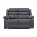 Turin 2 Seater Reclining Sofa DARK GREY FABRIC