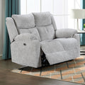 Florence Powered Reclining 2 Seater Sofa SILVER