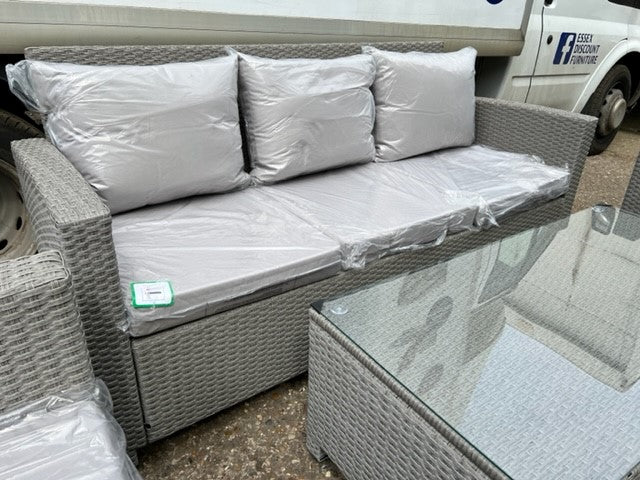 Light Grey 5 Seater Sofa Lounge Set