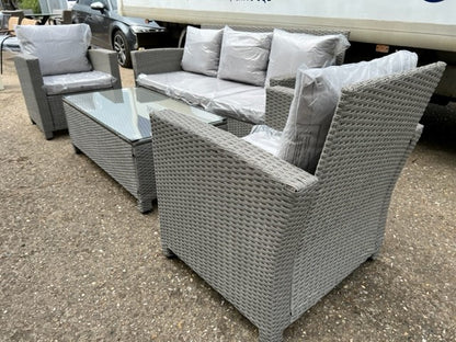 Light Grey 5 Seater Sofa Lounge Set