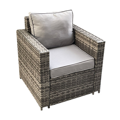 Mixed Grey Rattan Single Armchair