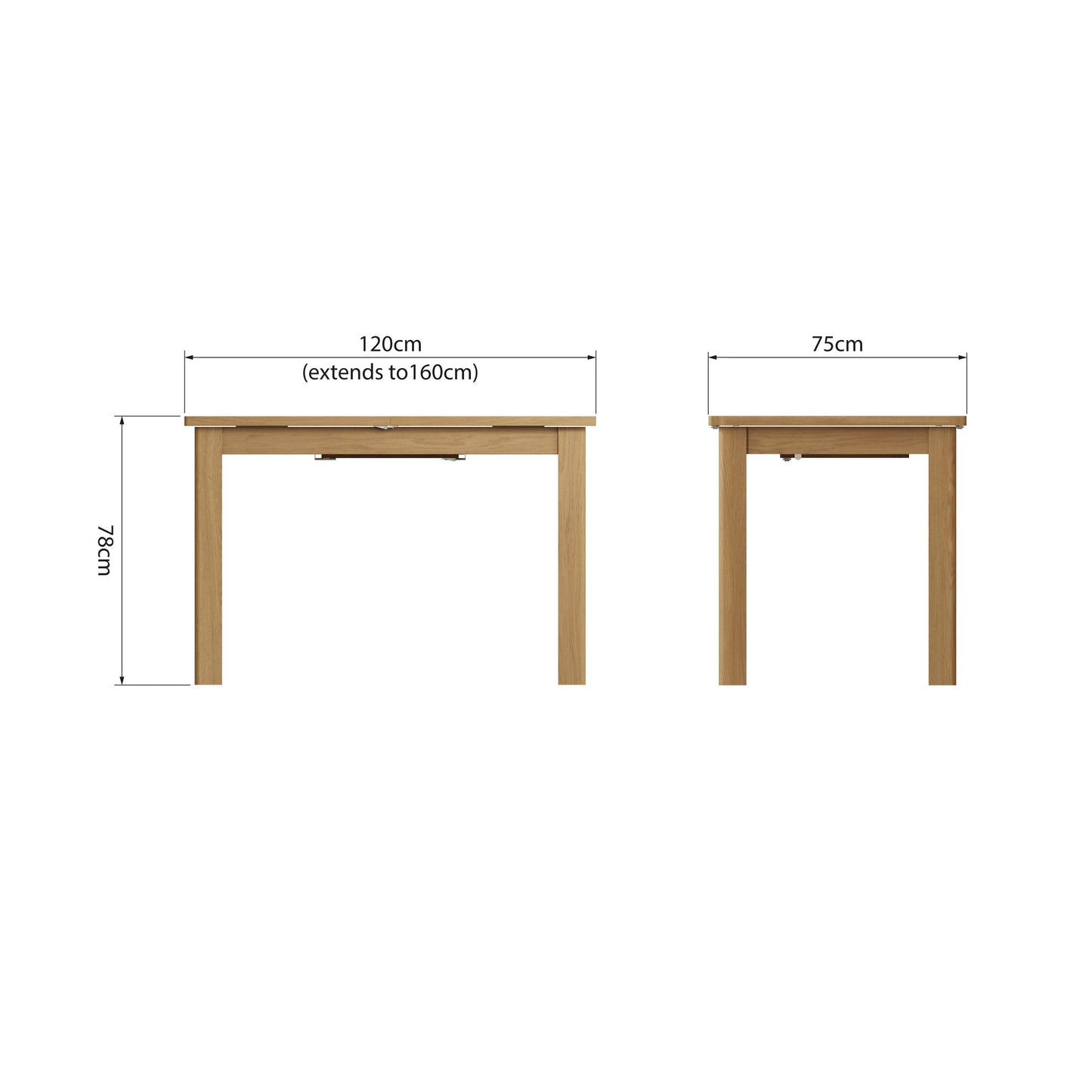 RAO Romford 1.2M Extending Dining Table