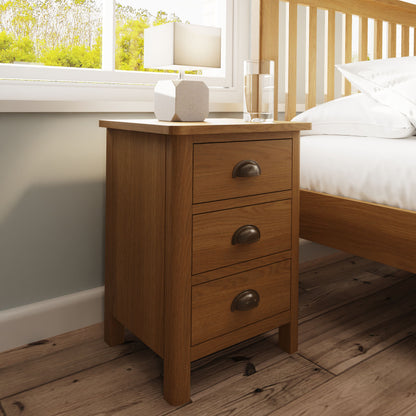 RAO Romford 3 Drawer Bedside