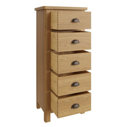 RAO Romford 5 Drawer Narrow Chest