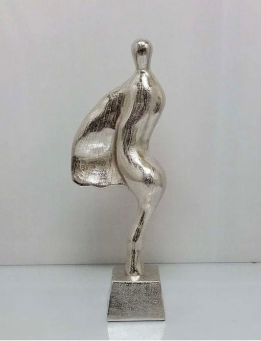 Woman Sculpture Rough Nickel