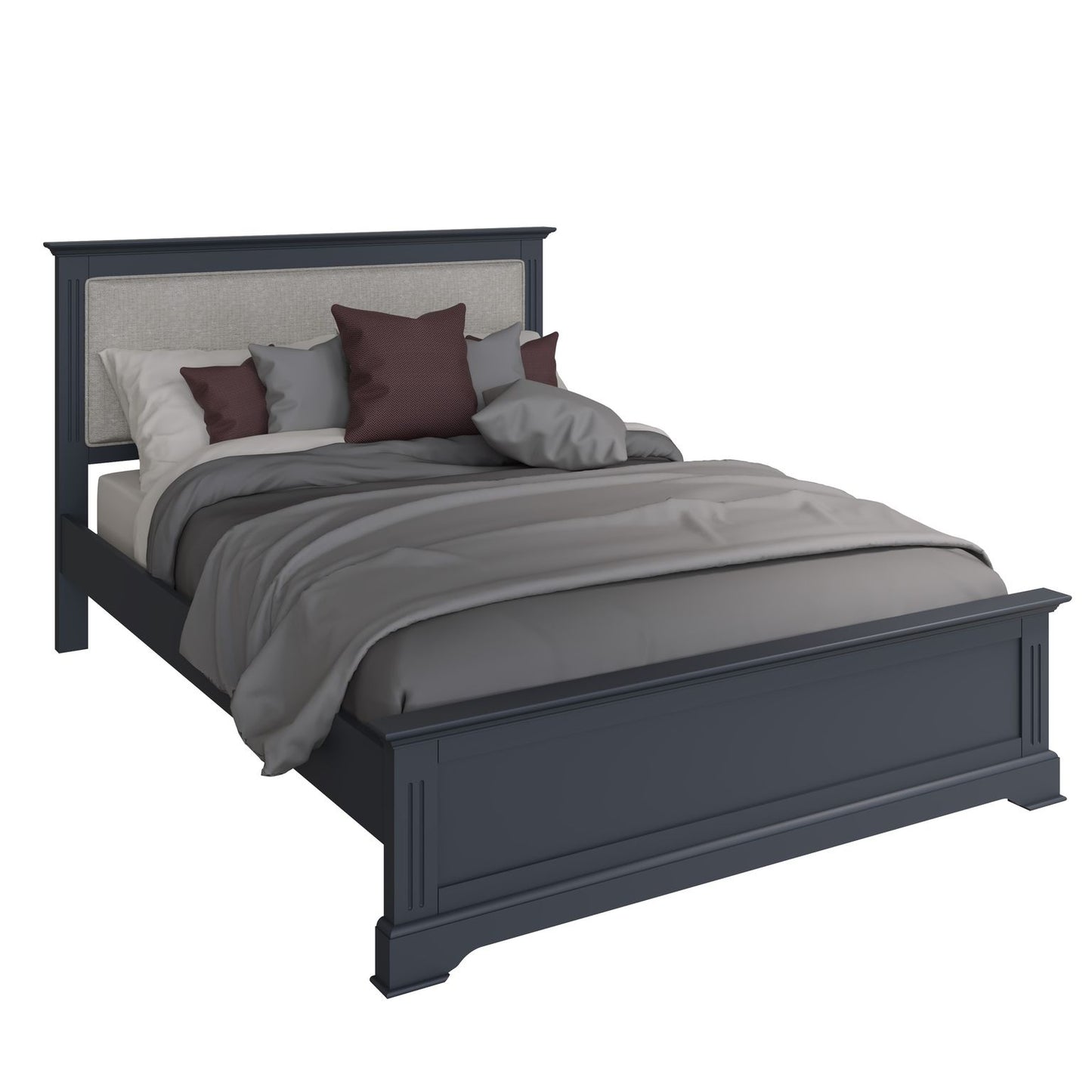 BP Midnight Grey Double Bed Frame