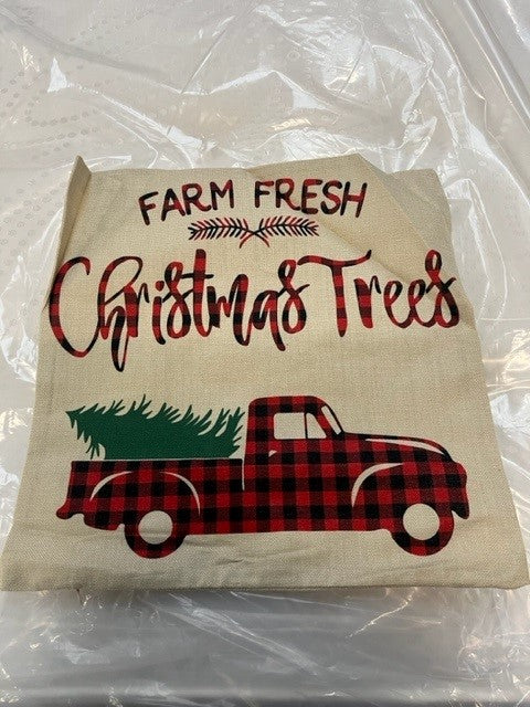 Christmas Pillow - Farm Fresh