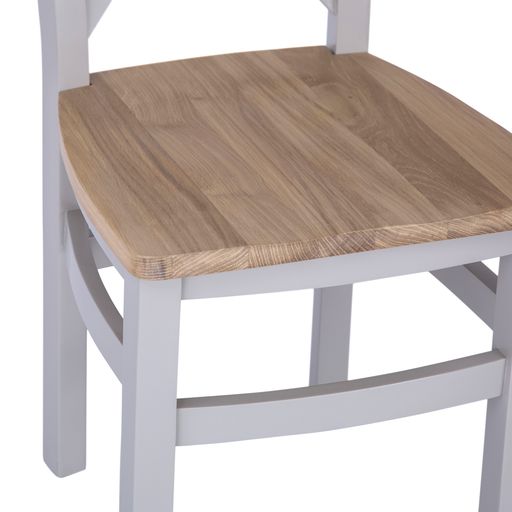 EA Crossback Dining Chair With Wooden Seat