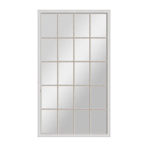 Leaner Window Mirror - White