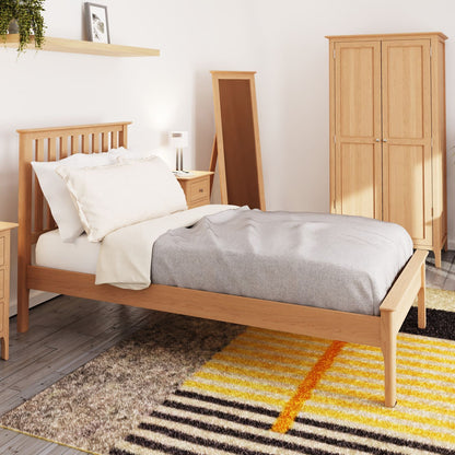 NT Oak Single Bed Frame