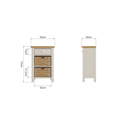 RA 1 Drawer 2 Basket Cabinet