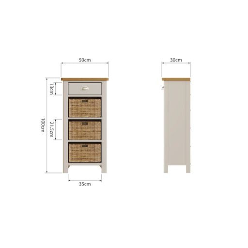 RA 1 Drawer 3 Basket Cabinet