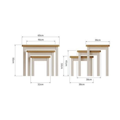 RA Nest Of 3 Tables