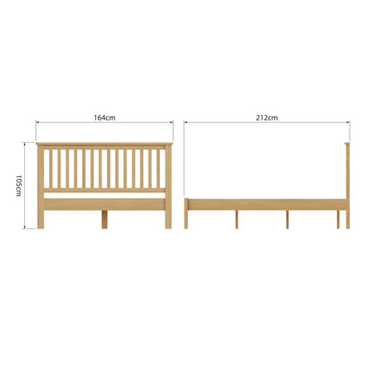 RAO Oak Kingsize Bed Frame