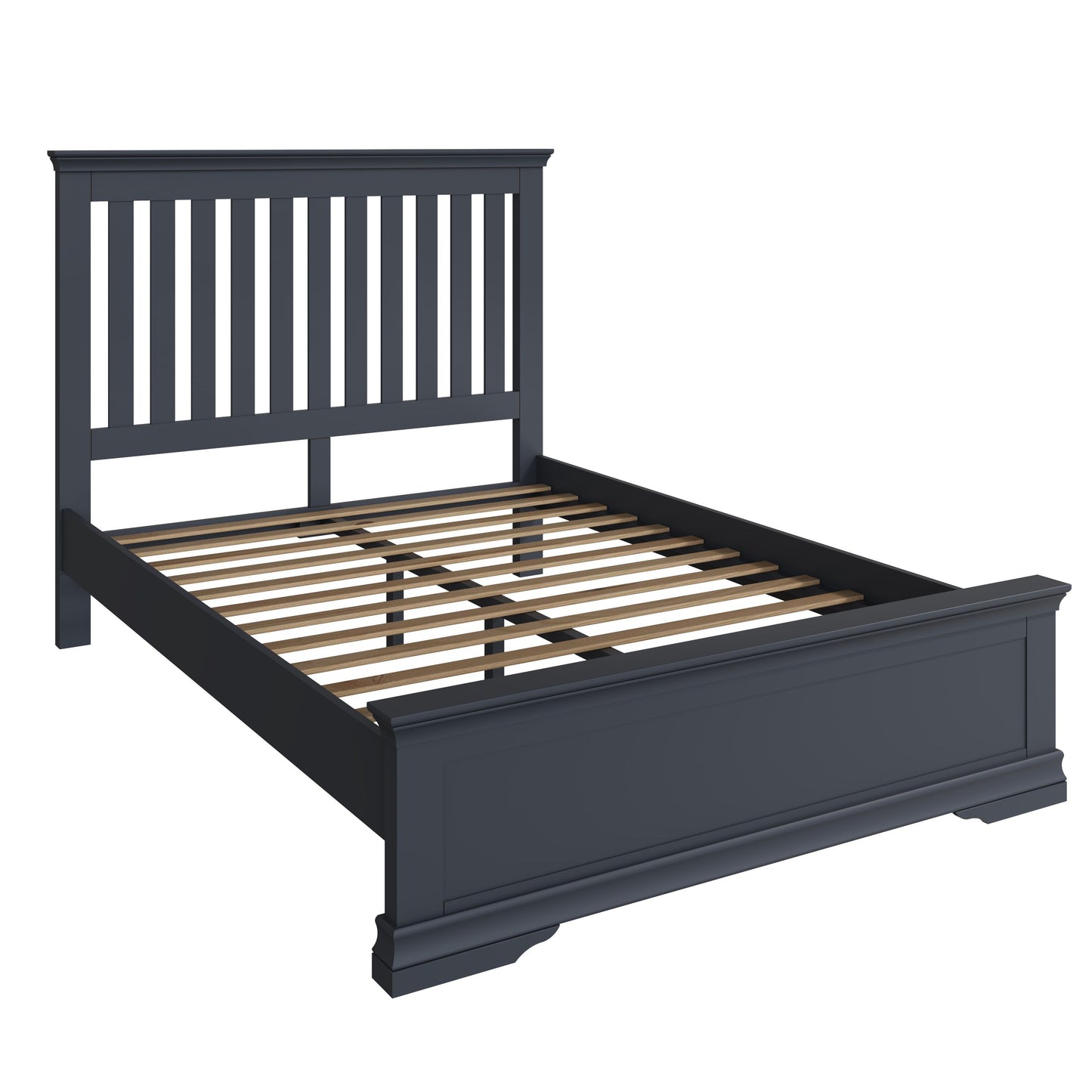 SW Dark Grey Double Bed Frame