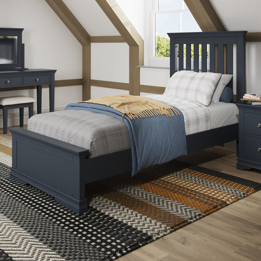 SW Dark Grey Single Bed Frame