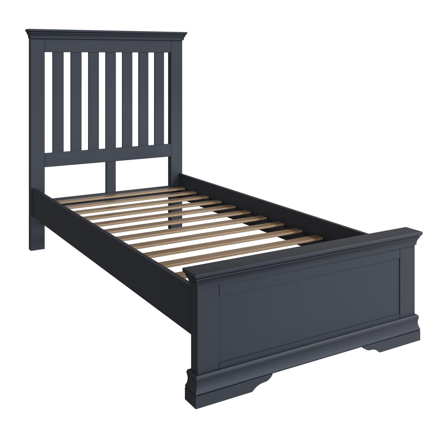 SW Dark Grey Single Bed Frame