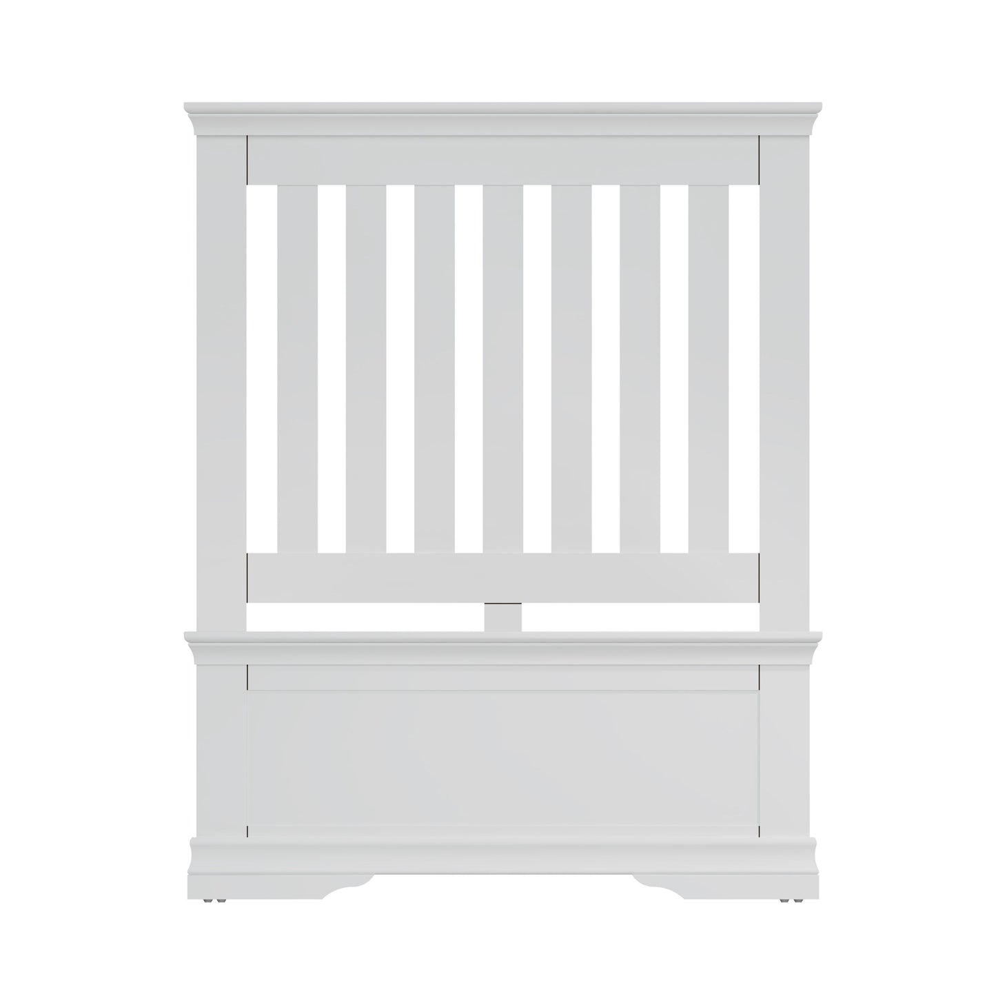 SW White Single Bed Frame