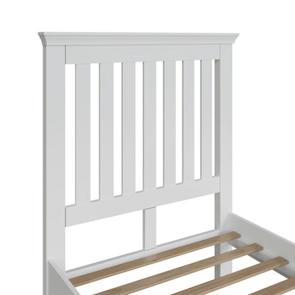 SW White Single Bed Frame