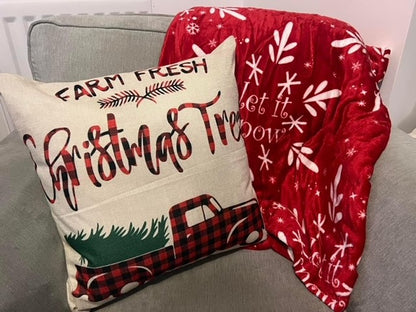 Christmas Throw - Let It Snow