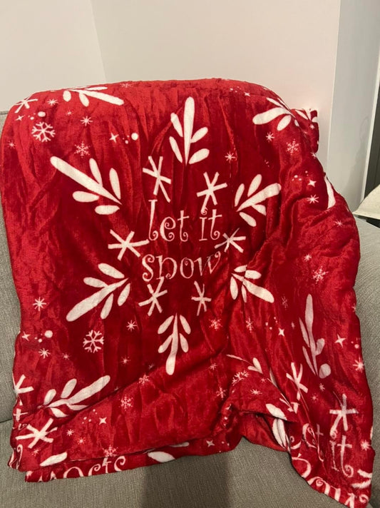 Christmas Throw - Let It Snow