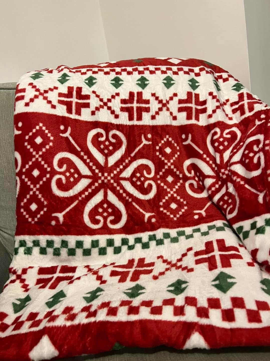 Christmas Throw - Xmas Pattern